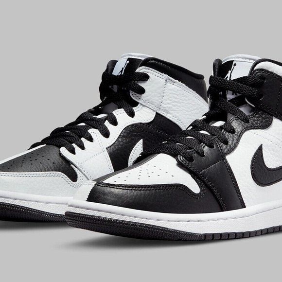 Nike Jordan 1 Mid Split Homage Black White DR0501-101 size 8.5 women's - Picture 3 of 10